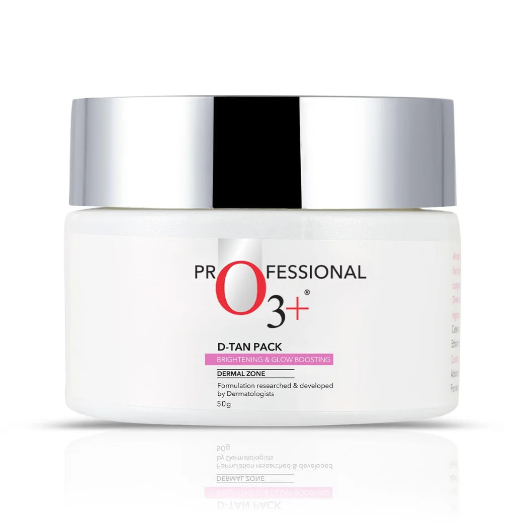 O3+ D-TAN Pack for Instant Tan Removal & Sun Damage Protection Infused with Mint and Eucalyptus Oil Ideal for All Skin Types-50g