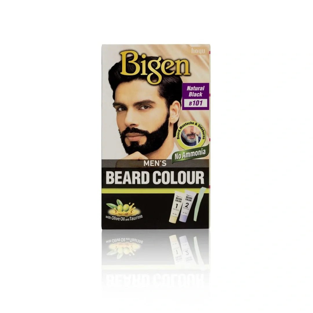 BRBD - Bigen Men's Beard Color Medium Brown 20gm+20gm - B101, 102 g - Looknstyle