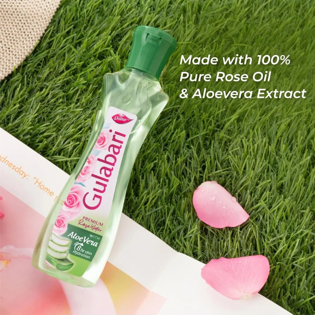 dbglbrwsale - Dabur Gulabari Premium Rose Water with Aloe Vera - 400 ml | - Looknstyle