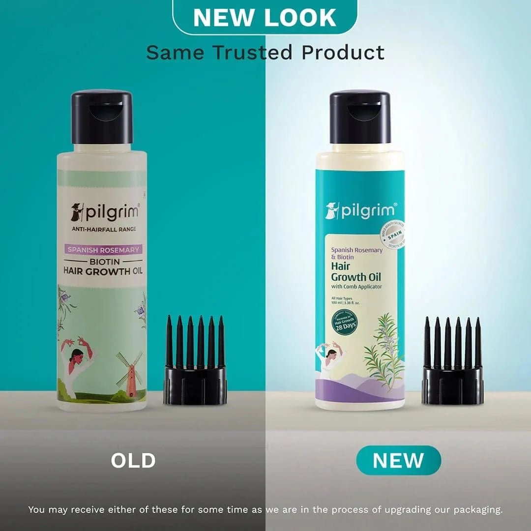 plgghir - Pilgrim Spanish Rosemary & Biotin HairGrowth Oil to Control Hair Fall & Strengthens Hair 100ml - Looknstyle
