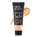 sbcccream - Swiss Beauty All - In - One Lightweight CC Cream with SPF 30 | Cover, Correct and Conceal | For Natural, Medium coverage | Shade - 03 Fair Natural, 25g | - Looknstyle