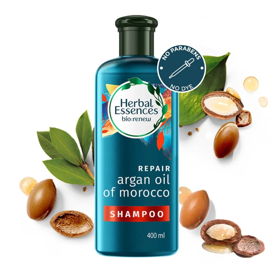 hbeschrsh - Herbal Essences Moroccan Argan oil Shampoo for Frizz Free, Soft Hair. With Argan Oil for Hair. Paraben Free , 400 ml - Looknstyle