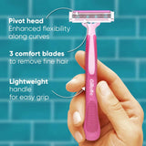 Gillette Simply Venus 3 Hair Removal Razors for Women (Pack of 2)