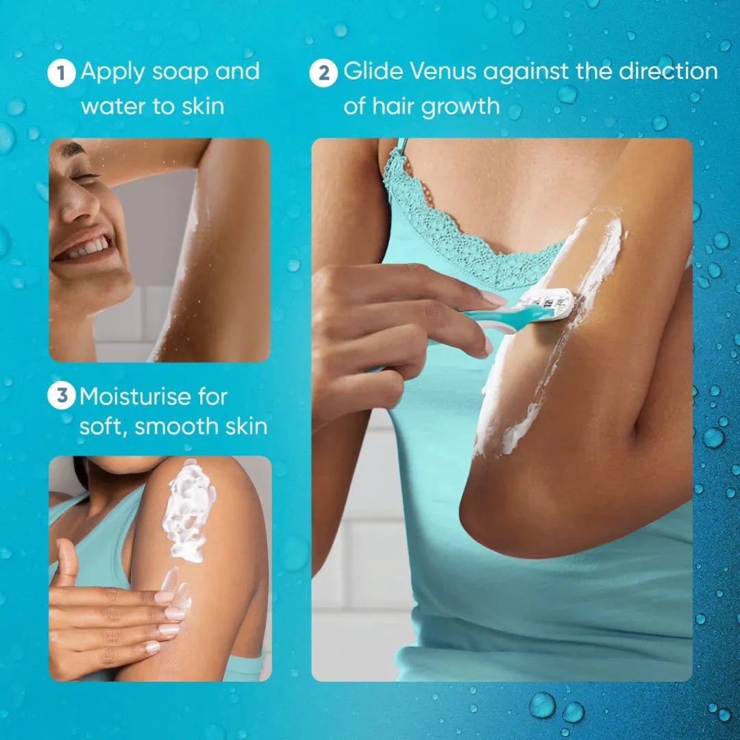 ge5 - Gillette Venus Skin Love With Skin Essence Womens Razor For Hair Removal - Pack Of 1, - Looknstyle