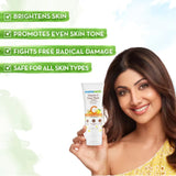 Mamaearth Vitamin C Glow Getter Duo | Vitamin C Face Wash - 100 ml & Vitamin C Daily Glow Sunscreen SPF50 ++ - 50 g