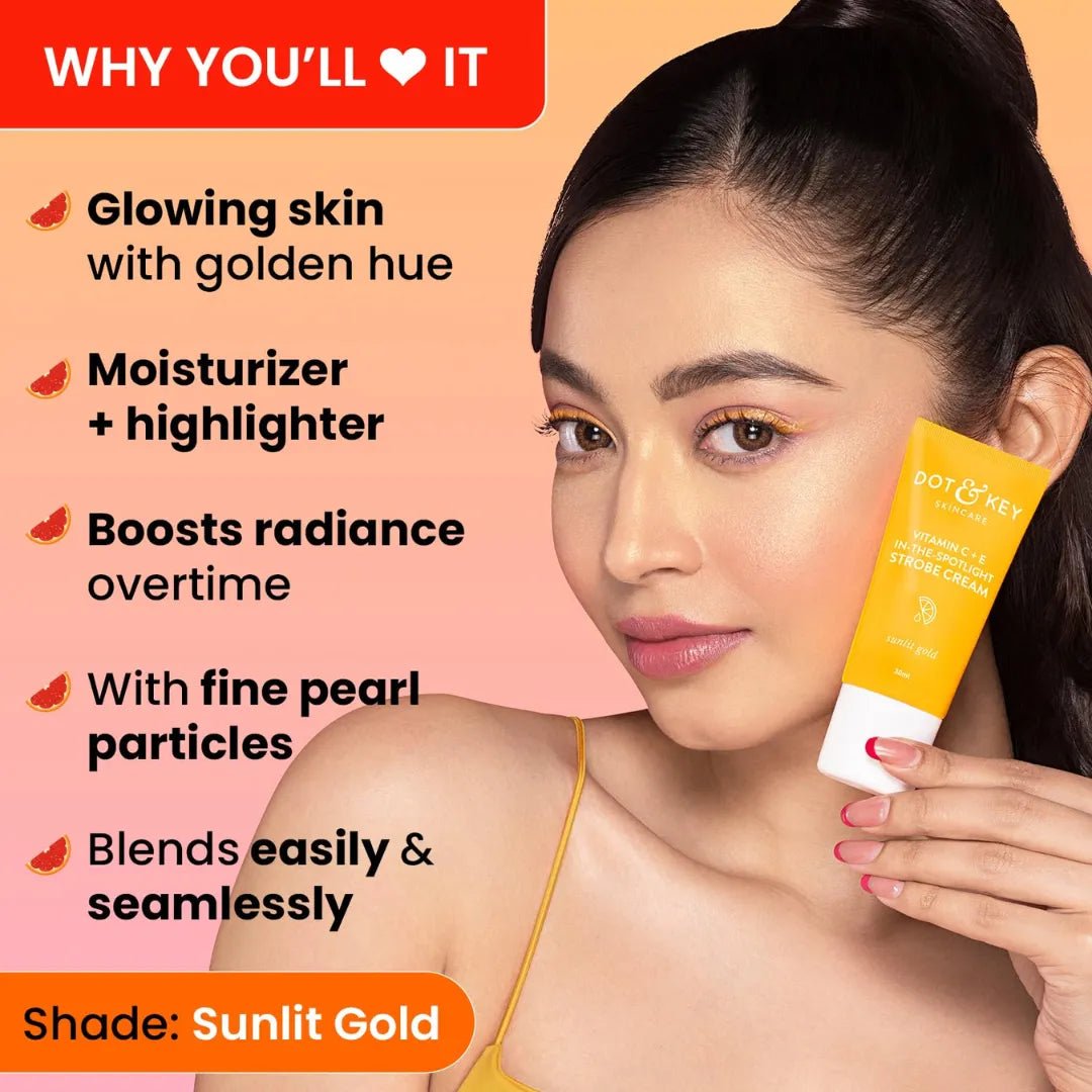 dkstcrm - DOT & KEY Vitamin C + E In - The - Spotlight Strobe Cream|Face Skin Radiance Cream (30ml) - Looknstyle