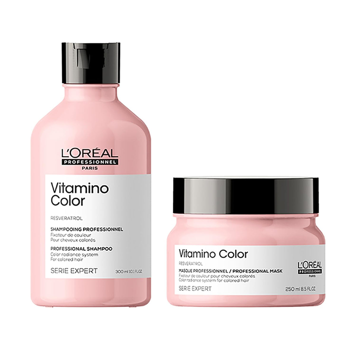 L'Oréal professional Vitamino Color Shampoo 300ml & Hair Mask 250gm Combo