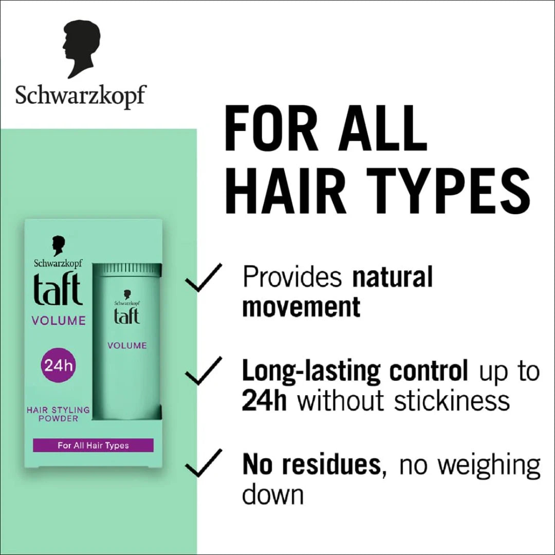 Schwarzkopf TAFT Instant Hair Styling Volume Powder | For All Hair Type (10g)