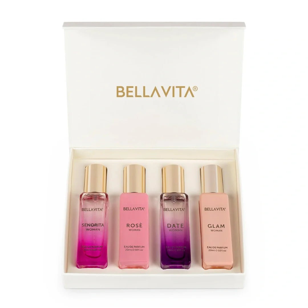 belagiftsetwm - Bella Vita Luxury Perfumes Gift Set for Women (4Pcs) - Looknstyle