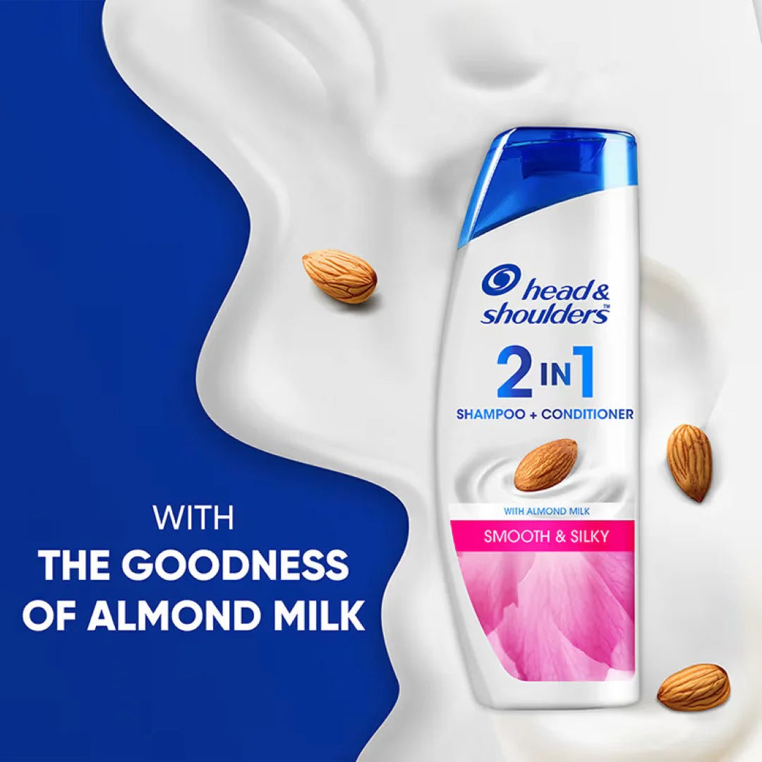 Head & Shoulders Smooth and Silky 2-In-1 Anti-Dandruff Shampoo + Conditioner(340ml)