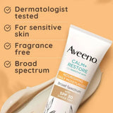 avndlmi - Aveeno Calm + Restore Tinted Moisturizer Sunscreen SPF30 Dry Sensitive Skin (50ml) - Looknstyle