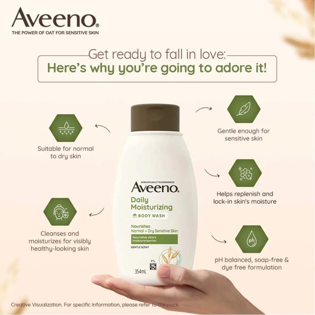 adamobw - Aveeno Daily Moisturizing Body Wash 354ml - Looknstyle