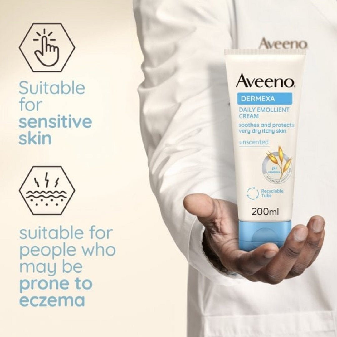 avenoder1 - Aveeno Dermexa Daily Emollient Cream 200ml (for very Dry Skin) - Looknstyle