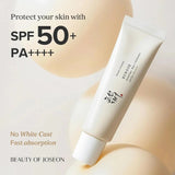 bjspf50sun - Beauty of Joseon Relief Sun SPF50+ PA++++ | Korean Sunscreen for Face (50ml) - Looknstyle