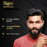 bgnb1102 - Bigen Men's Beard Color, 40g - Brownish Black B102 (Pack of 1) - Looknstyle