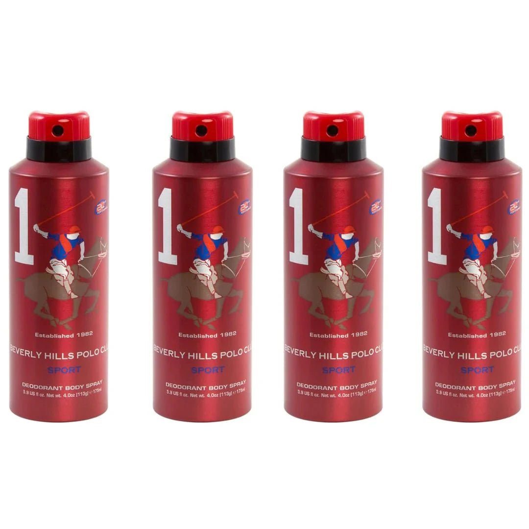 plodo1no4 - Beverly Hills Polo Club No. 1 deodorant for men pack of 4 - Looknstyle