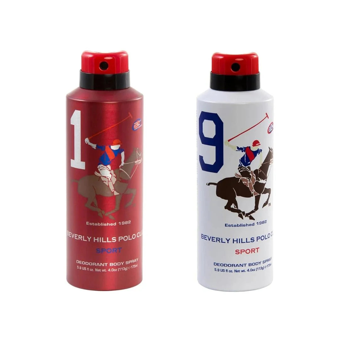 Beverly Hills Polo Club No.1 (Mens) and No.9 (Mens) deo combo - Deals999