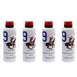 plono9pk4 - Beverly Hills Polo Club No.9 deodorant for men 175ml pack of 4 - Looknstyle