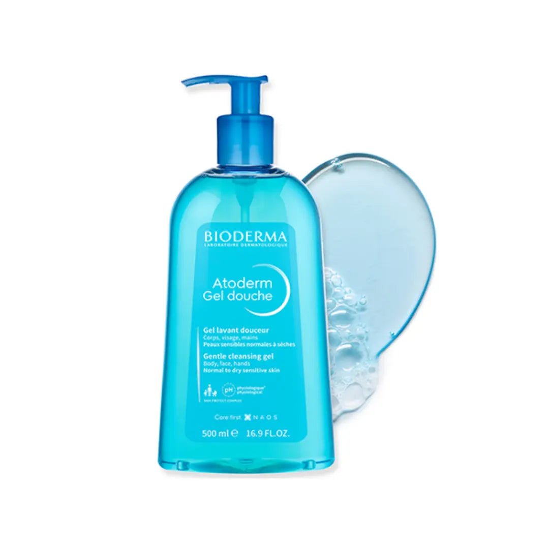 biod01 - Bioderma Atoderm Gel Douche Gentle Cleansing Gel For Normal To Dry & Sensitive Skin( 500ML) - Looknstyle