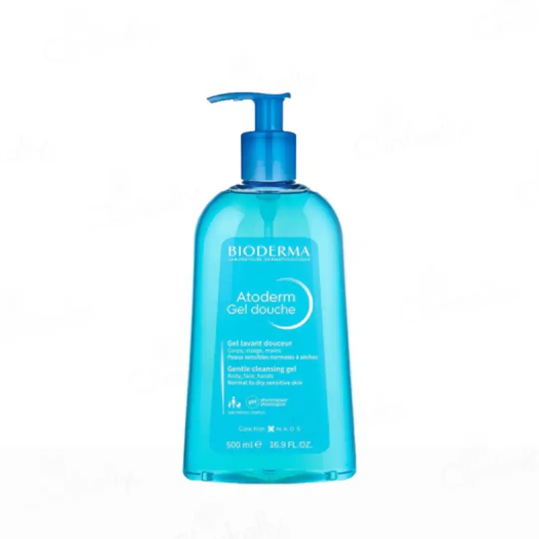 biod01 - Bioderma Atoderm Gel Douche Gentle Cleansing Gel For Normal To Dry & Sensitive Skin( 500ML) - Looknstyle