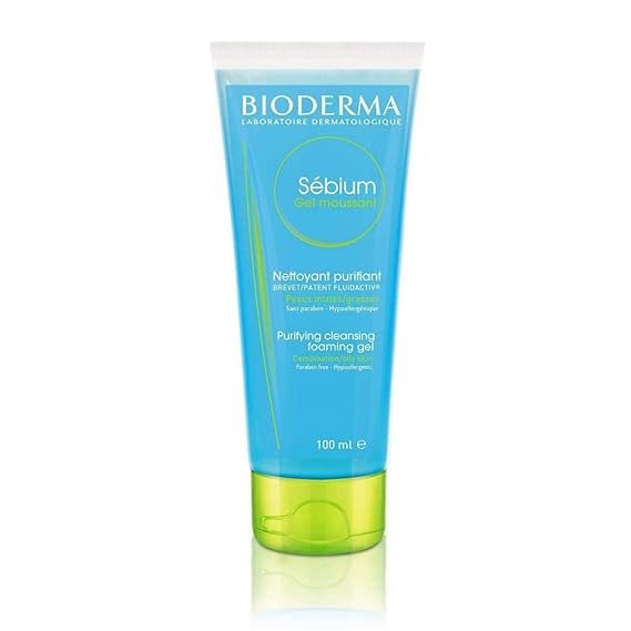 bioSMG100 - Bioderma Sebium Gel Moussant Purifying Cleansing Foaming Gel Combination To Oily Skin, 100ml - Looknstyle
