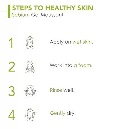 biode3 - Bioderma Sebium Gel Moussant Purifying Cleansing Foaming Gel Combination To Oily Skin, 500ml - Looknstyle