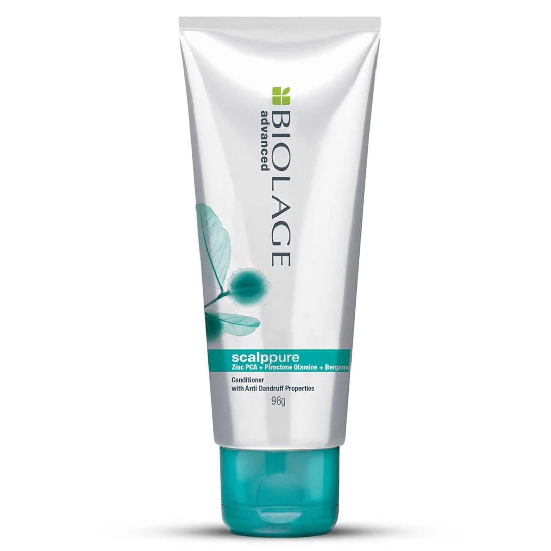biolco - Biolage Professional Scalppure Anti - Dandruff Conditioner, Removes Visible Flakes from 1st Use, Enriched with Bergamot, Conditioner for Men and Women, Deep Scalp Treatment, Cruelty - Free, 98g - Looknstyle