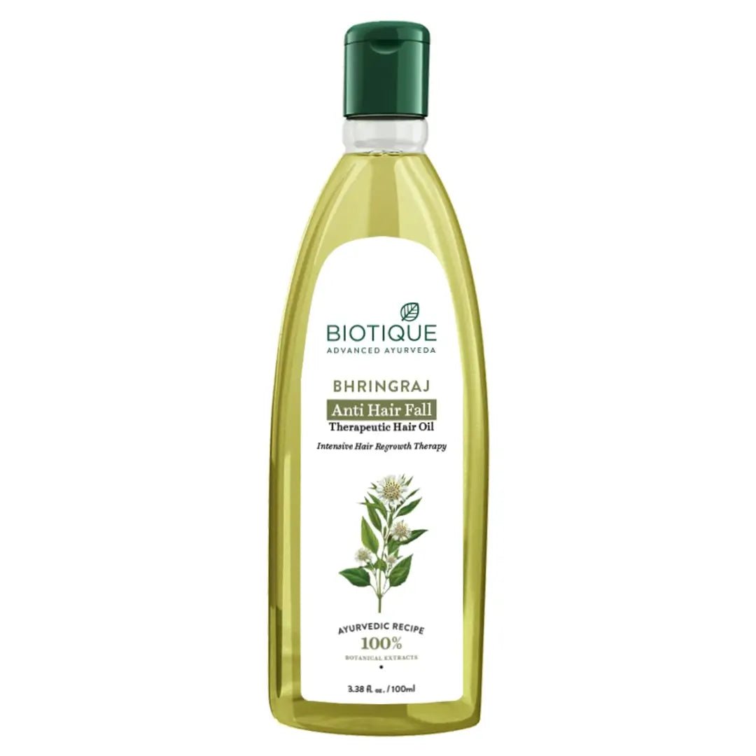 bio50 - Biotique Bhringraj Anti Hair Fall Therapeutic Hair Oil 200ml - Looknstyle