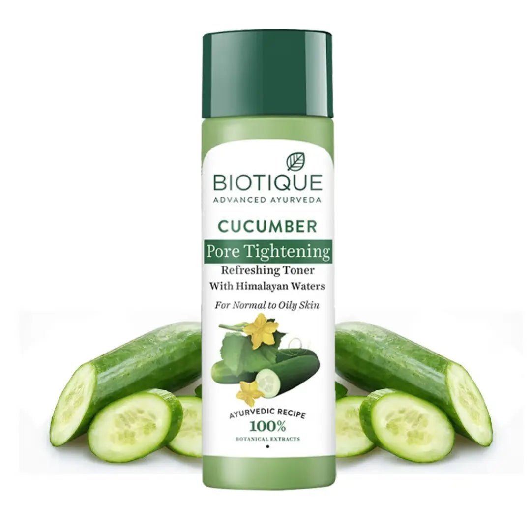 btqtnr - Biotique Cucumber Pore Tightening Toner With Himalayan Waters (120ml) - Looknstyle