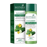 btqtnr - Biotique Cucumber Pore Tightening Toner With Himalayan Waters (120ml) - Looknstyle