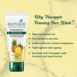 bio04 - Biotique Pineapple Oil Control Foaming Face Wash For Normal to Oily Skin (150ml) - Looknstyle
