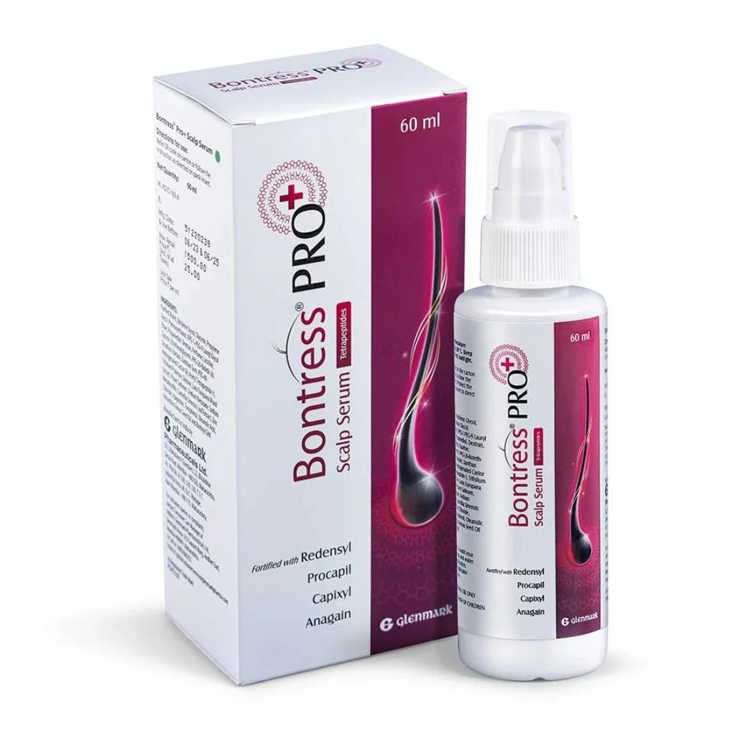 bophsrm - Bontress PRO+ Scalp Serum Fortified with Redensyl, Anagain, Capixyl,Procapil | Hair Serum for Hair Growth & Hair Fall (60ml) - Looknstyle