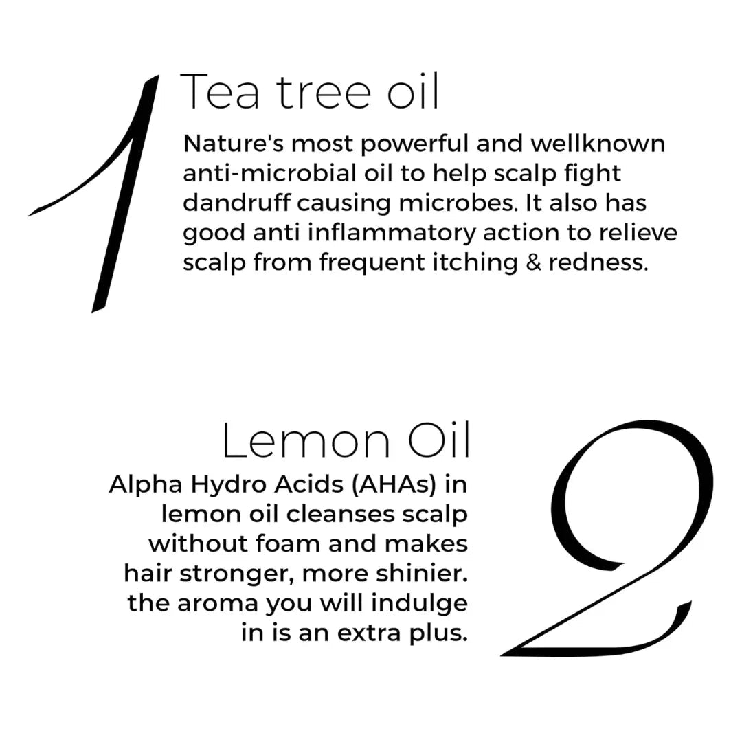 bttho - Brillare Tea Tree Hair Oil, with the Goodness of Lemon & Sunflower Oil, Dry, Itchy Scalp, 100% Natural Hair Oil, 100ml - Looknstyle