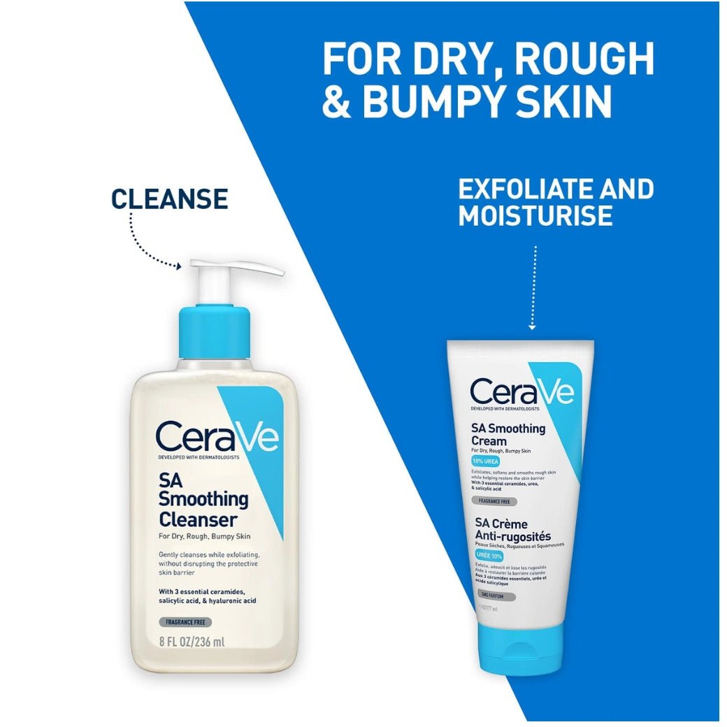 ceravecream-CeraVe CeraVe SA Smoothing Cream | Exfoliating and Skin Smoothing Cream for Rough, Dry & Bumpy Skin with Salicylic Acid & Ceramides | Dermatologist Recommended, 177ml-Looknstyle