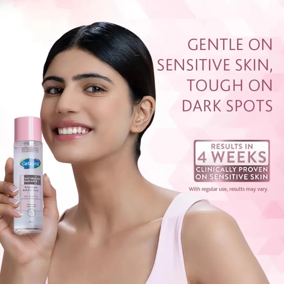 ctclrtnr - Cetaphil Bright Healthy Radiance Refresh Toner - 150ml & Brightness Reveal Creamy Cleanser 100g - Looknstyle
