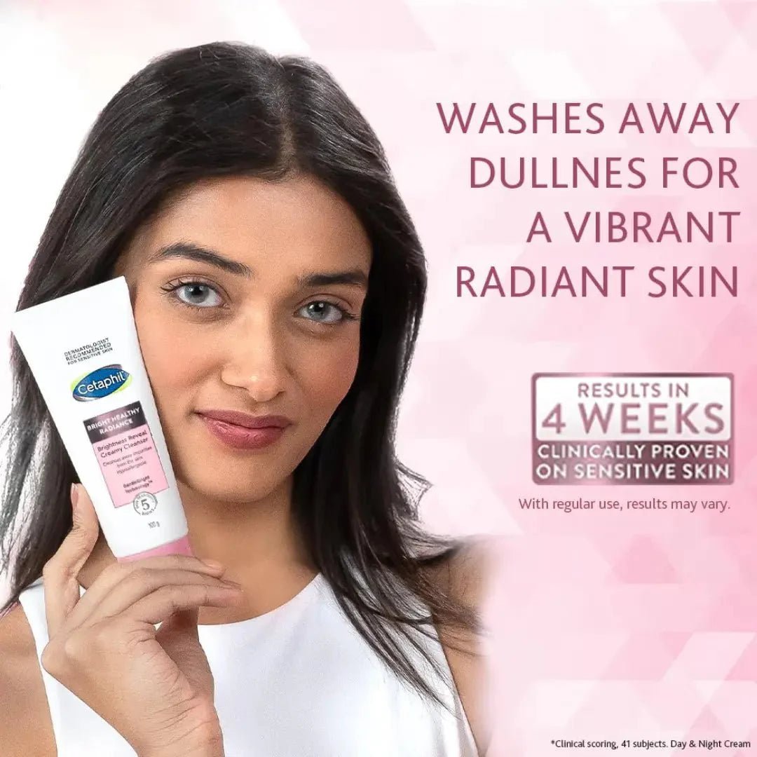 cecrmclr - Cetaphil Brightness Reveal Creamy Cleanser | Brightening Face Wash for Uneven Skin Tone - 100g (Pack of 2) - Looknstyle