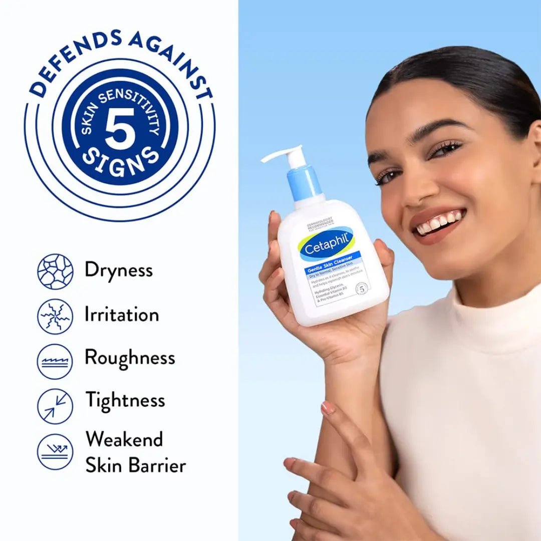 ceta2 - Cetaphil Face Wash by Cetaphil, Gentle Skin Cleanser for Dry to Normal, Sensitive Skin - 250 ml| Hydrating Face Wash with Niacinamide,Vitamin B5| Dermatologist Recommended| Paraben, Sulphate Free - Looknstyle