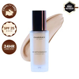 Charmacy Milano Matte Foundation - 02 - 24Hr, SPF25, Waterproof, Full Coverage, Lightweight, HD Finis - Deals999