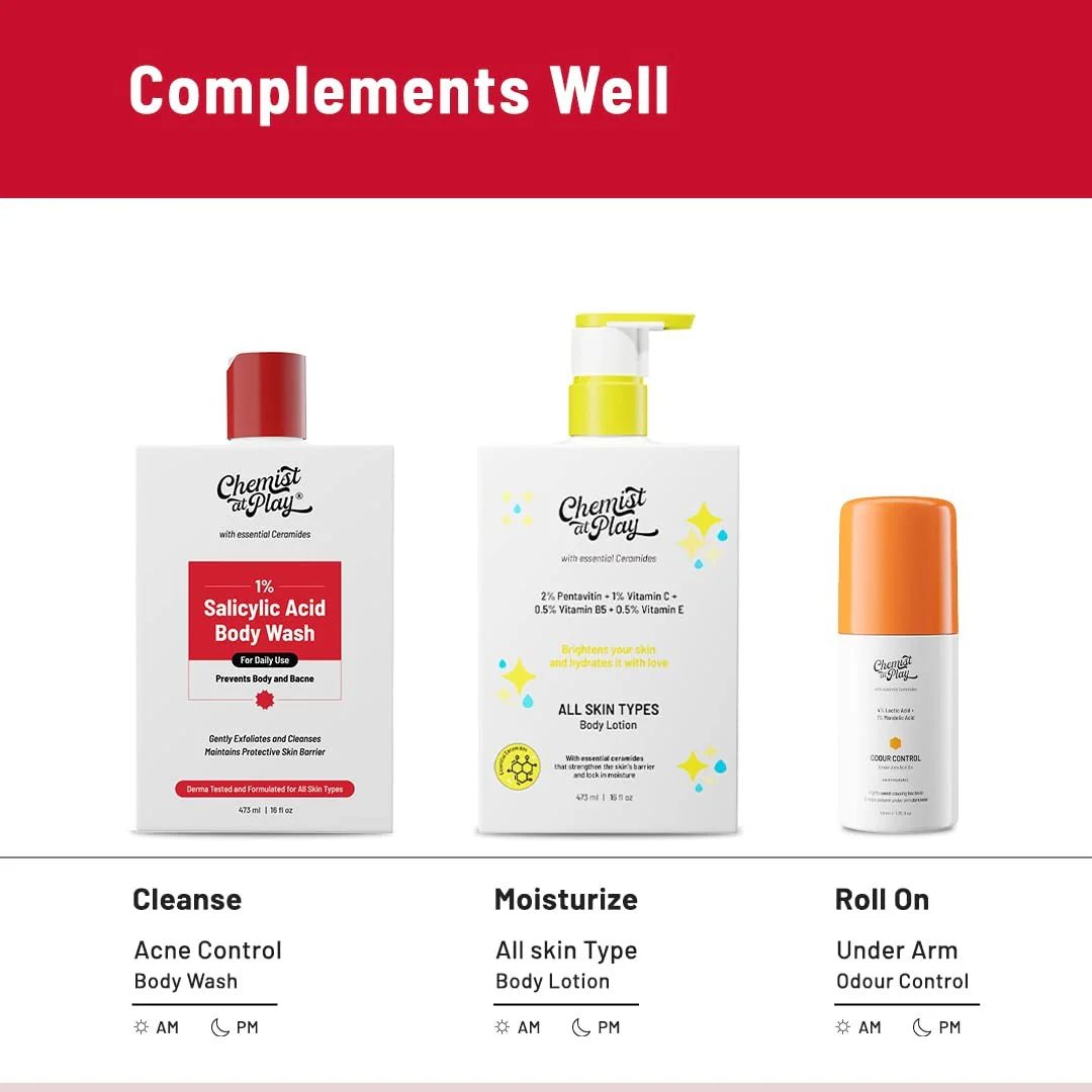 cap4 - Chemist At Play Exfoliating Body Wash 236ml | Men & Women - Looknstyle