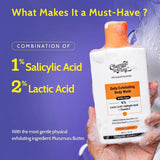 cpbodywash - Chemist At Play Exfoliating Body Wash | 4% (Salicylic Acid, Vitamin E & Lactic Acid) | Paraben & SLS Free | Gentle Exfoliating Shower Gel | Unisex (236ml) - Looknstyle
