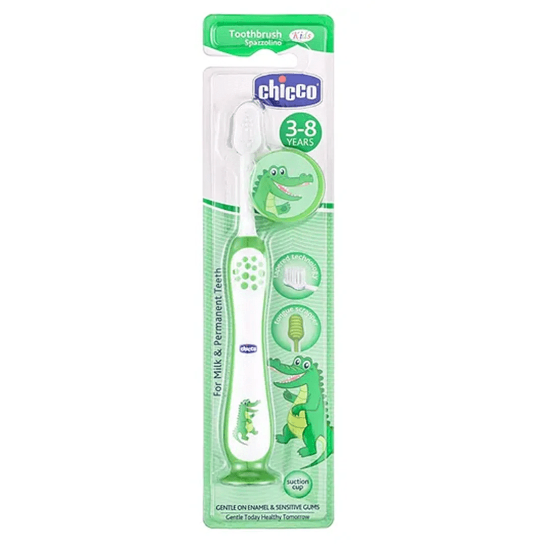 chogrnvrsh - Chicco Ultra Soft Bristles Toothbrush Croc Print - Green - Looknstyle
