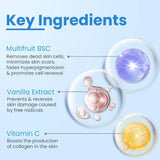 fixderma FCL Brightening Face Wash Exfoliates Dead Cells, C Scape Cleanser, Vitamin C Cleanser, Unclogs Skin Pores, Reduces Fine Lines, Wrinkles, 200Ml