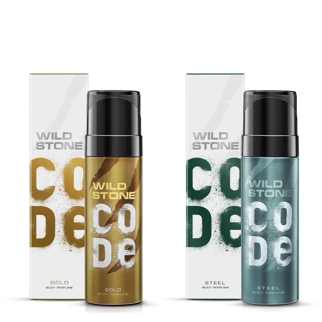 wdcdgldstl - Wild stone code steel and gold body perfume for men (120 ml) - Looknstyle
