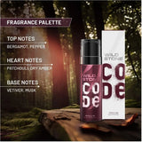 Wild Stone CODE Iridium Body Perfume for Men, 120ml | No Gas Deodorant |