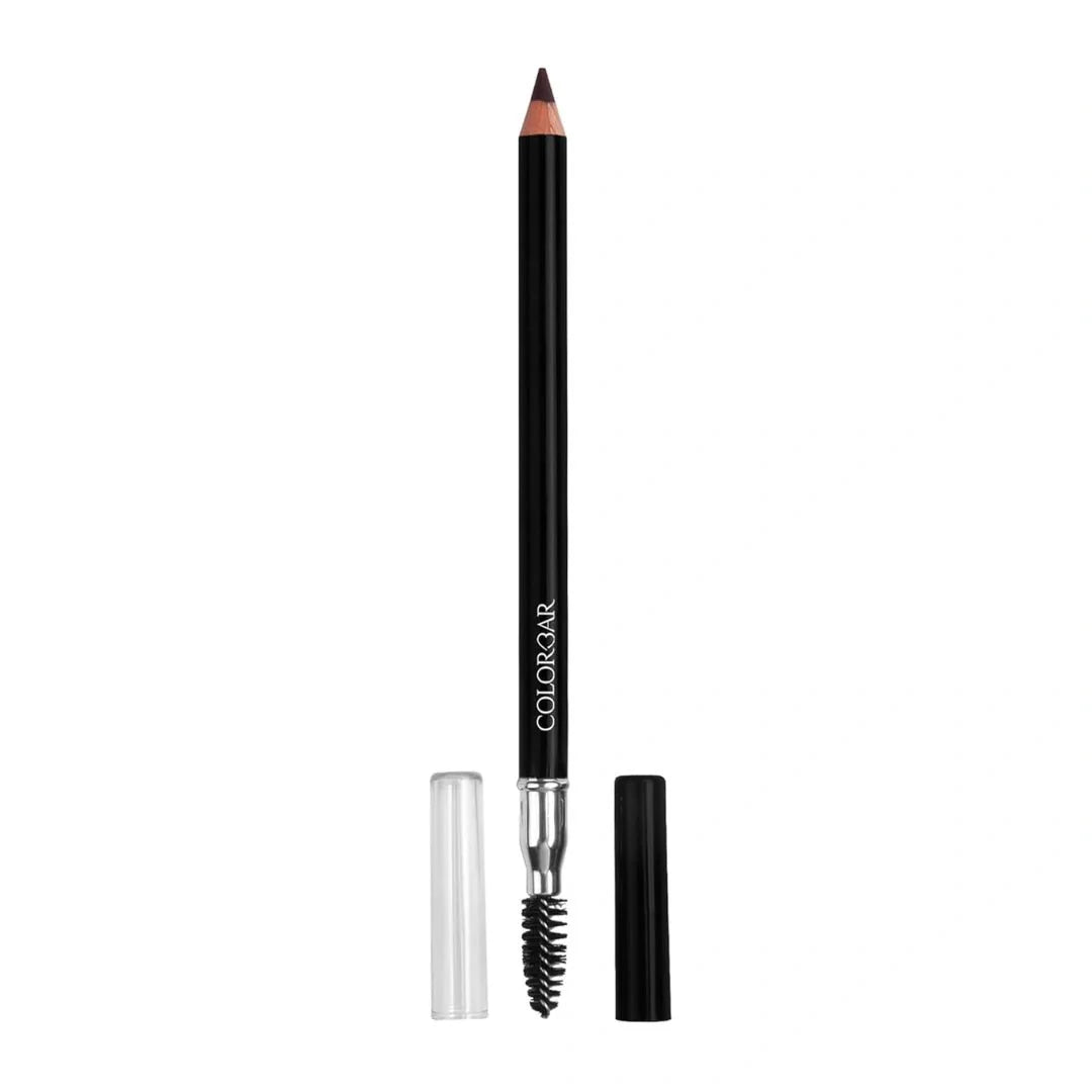 Colorbar Stunning Brow Pencil Chestnut, Dark Brown, 1.08g | Lightweight | Smudgeproof | Oil free formula - Deals999