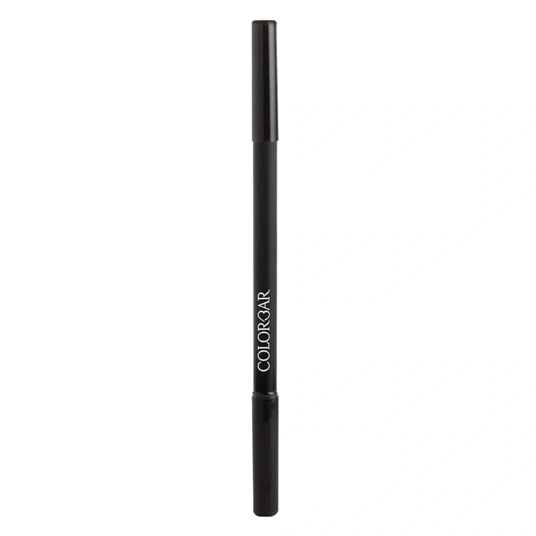 Colorbar Just Smoky Kajal, Just Black 001, 1.2g | Waterproof & Smudge proof | Soft & Velvety texture | Long lasting Kajal