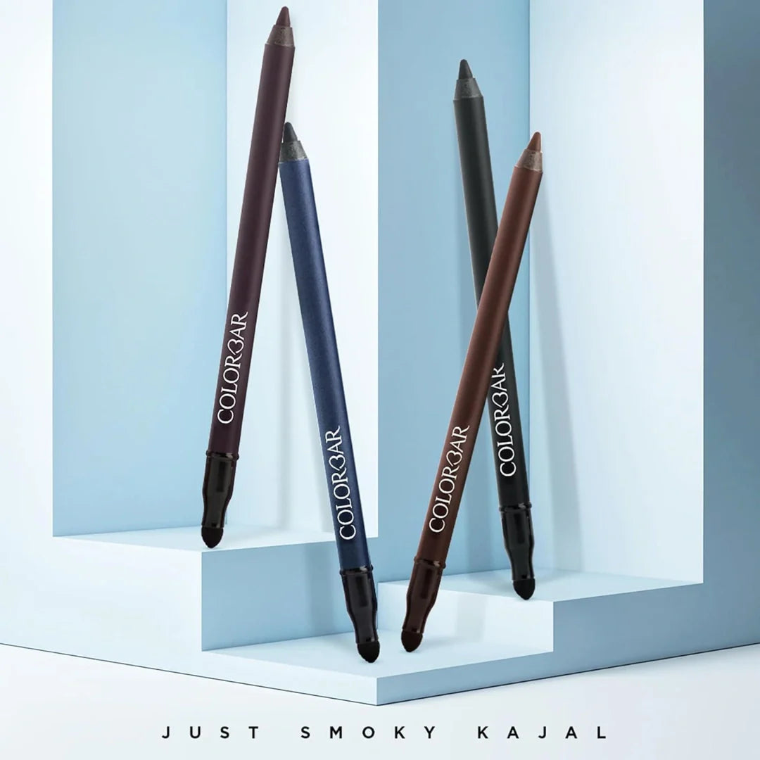 Colorbar Just Smoky Pencil Kajal Just Brown, Matte Finish, 1.2G | Waterproof And Non-Transfer | Lasts Upto 12 Hours | Paraben Free