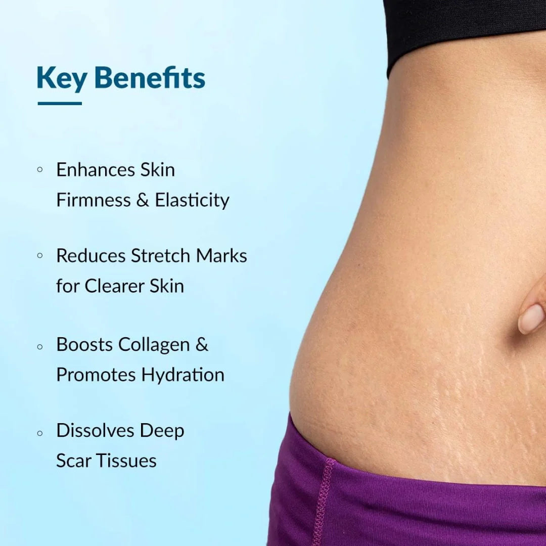 Fixderma Strallium Stretch Mark Cream, Removes Pregnancy stretch marks, Scar removal and Moisturizing Cream, Stretch mark remover for Stomach, thighs & all body parts- 75g