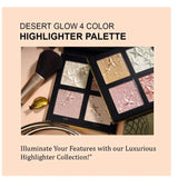 Daily Life Forever52 4 Color Palette Smooth Shine Highlighter Waterproof Long - Lasting Easy - To - Blend Shimmery Powder for Perfect Face Makeup (Desert Glow) DGH002 DGH002 - Deals999