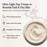 MYSTIQARE Revitalizing Day Cream | Japanese Beauty Formula | Niacinamide, Hyaluronic Acid & Anti-aging Peptides | Brightening & Firming Skincare | 15ml